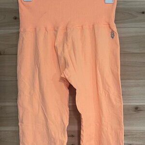 Free People Bright Orange High Waisted